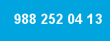 988 252 04 13 988 252 04 13